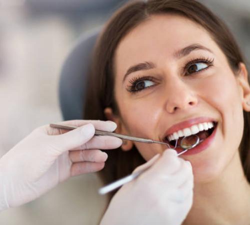 Woman at Dentist