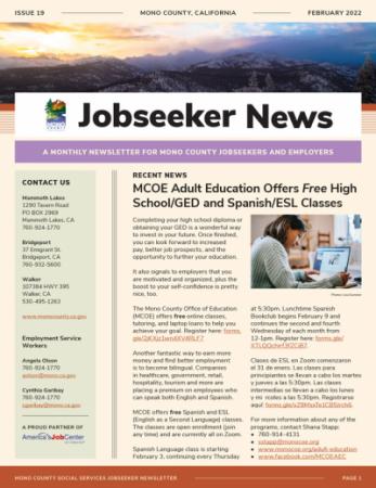 Jobseeker News February Cover