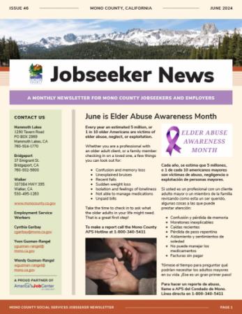 Jobseeker News June Cover